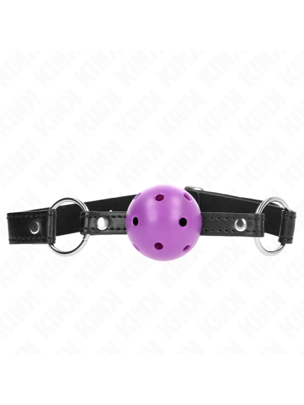 KINK - 4,5 CM PAARSE HARDE HOLLE BAL GAG 63,5 X 2 CM