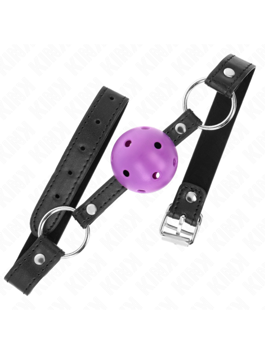 KINK - 4,5 CM PAARSE HARDE HOLLE BAL GAG 63,5 X 2 CM