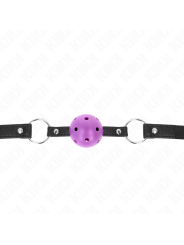KINK - 4,5 CM PAARSE HARDE HOLLE BAL GAG 63,5 X 2 CM