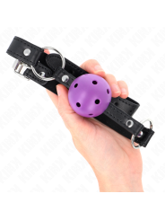 KINK - 4,5 CM PAARSE HARDE HOLLE BAL GAG 63,5 X 2 CM