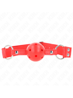 KINK - 4,5 CM HARDE HOLLE ROOD VOLLE BAL GAG 62 x 2 CM