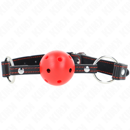KINK - 4,5 CM ROOD HARD HOLLE BAL GAG MODEL 2 65 x 2,5 CM