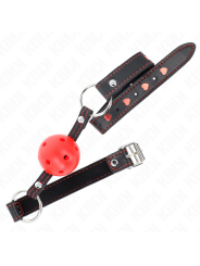 KINK - 4,5 CM ROOD HARD HOLLE BAL GAG MODEL 2 65 x 2,5 CM