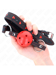 KINK - 4,5 CM ROOD HARD HOLLE BAL GAG MODEL 2 65 x 2,5 CM