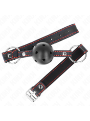 KINK - 4,5 CM ZWARTE HARDE HOLLE BAL GAG MODEL 2 65 x 2,5 CM