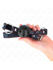 KINK - HOHLHARTER SCHWARZER BALLKNEBEL MODELL 2 65 x 2,5 CM