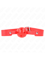 KINK - MORDAZA DE BOLA 4.5 CM TRANSPIRABLE ROJO 65 x 2.5 CM