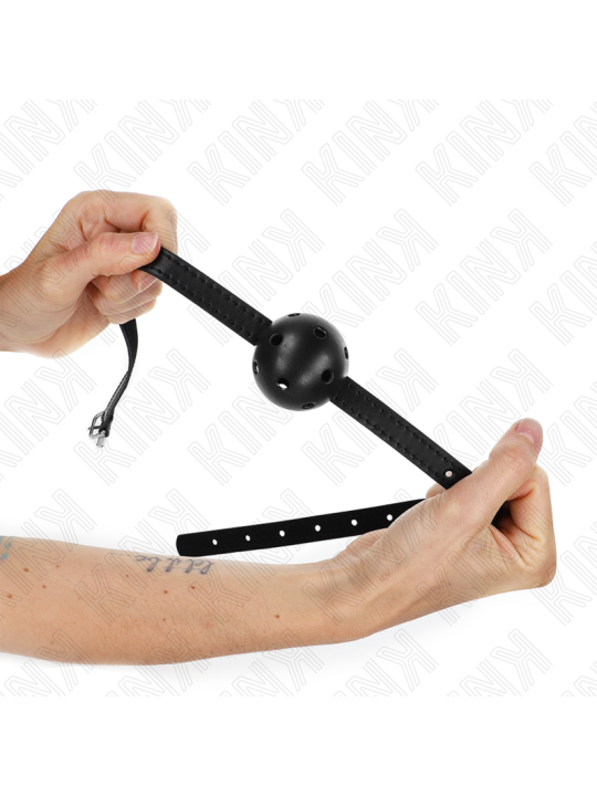 KINK - MORDAZA DE BOLA 4.5 CM TRANSPIRABLE SIMPLICITY NEGRO 62 x 1.5 C