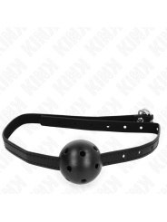 KINK - SIMPLICITY ZWARTE ADEMENDE 4,5 CM BALL GAG 62 x 1,5 CM