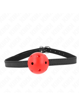 KINK - SIMPLICITY VERMELHO RESPIRÁVEL 4,5 CM BOLA MORDAÇA 62 x 1,5 CM