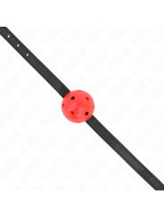 KINK - SIMPLICITY VERMELHO RESPIRÁVEL 4,5 CM BOLA MORDAÇA 62 x 1,5 CM