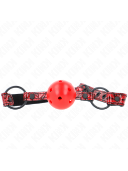 KINK - MORDAZA DE BOLA 4.5 CM CON PATRÓN DE DIAMANTE MODELO 1 64.5 CM 