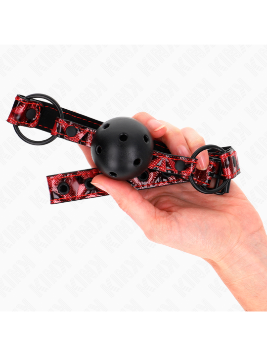 KINK - RAUTENMUSTER-BALL 4,5 CM GAG MODELL 2 64,5 CM VERSTELLBAR 42-60