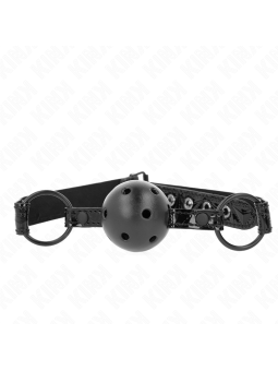 KINK - 4,5 CM BALL GAG MET RUITENPATROON MODEL 3 64,5 CM VERSTELBAAR 4