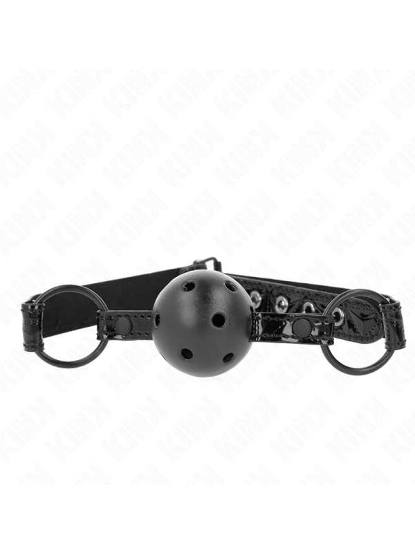 KINK - 4,5 CM BALL GAG MET RUITENPATROON MODEL 3 64,5 CM VERSTELBAAR 4