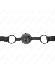 KINK - 4,5 CM BALL GAG MET RUITENPATROON MODEL 3 64,5 CM VERSTELBAAR 4