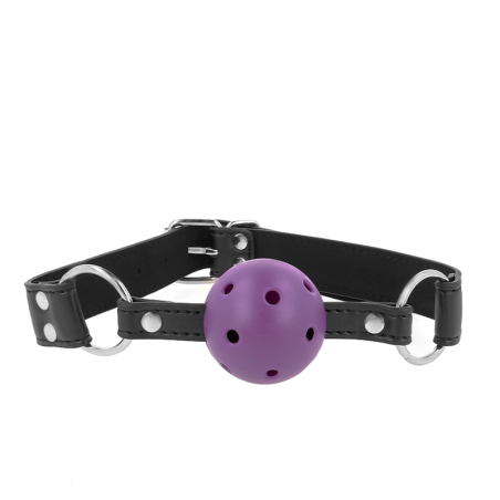 KINK - 4CM ADEMENDE BAL GAG MET DUBBELE KLINKNAGEL PAARS 62 x 2,5 CM V