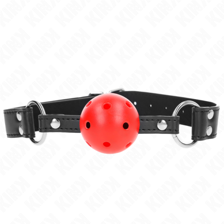 KINK - BÂTON RESPIRANT 4 CM AVEC DOUBLE RIVET CUIR 62,5 x 2,5 CM RÉGLA