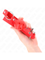 KINK - BOLA RESPIRÁVEL 4 CM MORDAÇA COM REBITE DUPLO MODELO 1 VERMELHO