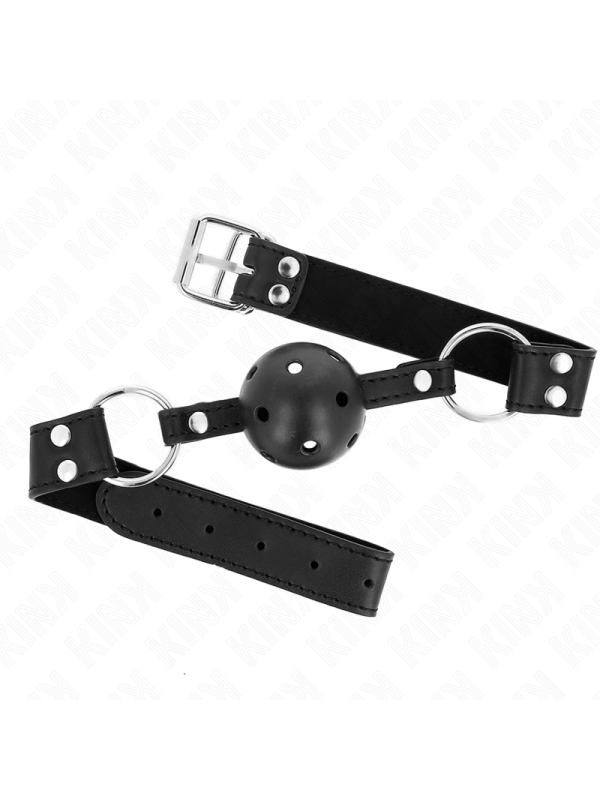KINK - MORDAZA DE BOLA 4 CM TRANSPIRABLE CON DOBLE REMACHE MODELO 1 NE
