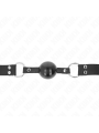 KINK - 4CM ZACHTE EN STEVIGE BALL GAG MET 62 x 2,5 CM VERSTELBARE LEDE