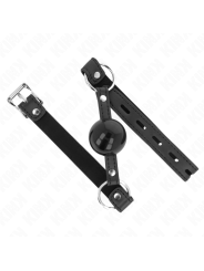 KINK - TPE BALL 4 CM GAG WITH BLACK LOCK 60 x 2 CM