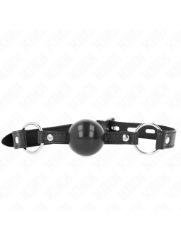 KINK - MORDAZA DE BOLA 4 CM TPE NEGRO 60 x 2 CM