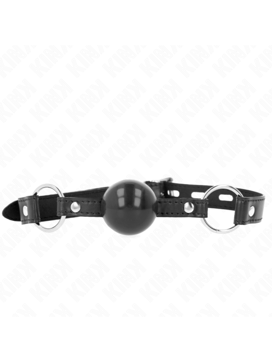KINK - MORDAZA DE BOLA 4 CM TPE NEGRO 60 x 2 CM