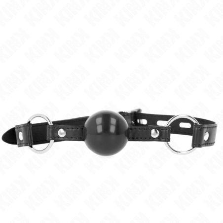 KINK - BALL GAG 4 CM ZWART TPE 60 x 2 CM