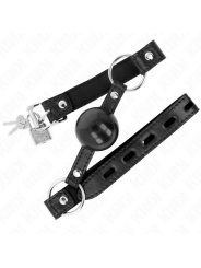 KINK - MORDAZA DE BOLA 4 CM TPE NEGRO 60 x 2 CM