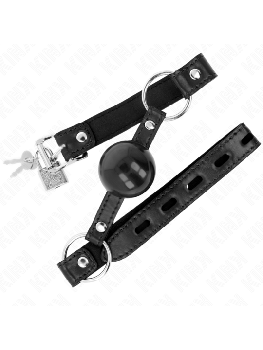 KINK - SCHWARZER TPE-BALL 4 CM Knebel 60 x 2 CM