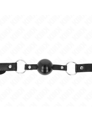 KINK - BALL GAG 4 CM ZWART TPE 60 x 2 CM