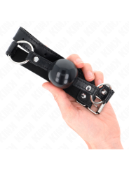 KINK - BALL GAG 4 CM ZWART TPE 60 x 2 CM