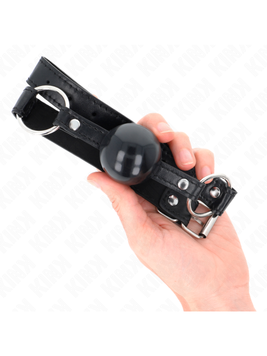 KINK - SCHWARZER TPE-BALL 4 CM Knebel 60 x 2 CM