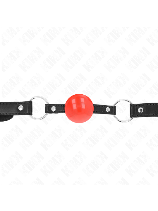 KINK - BOLA TPE VERMELHA MORDAÇA 4 CM 60 x 2 CM