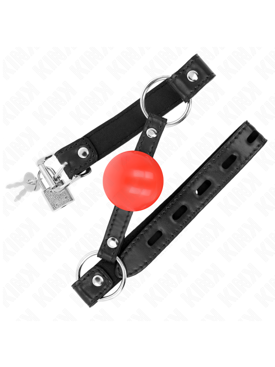 KINK - MORDAZA DE BOLA 4 CM TPE ROJO 60 x 2 CM