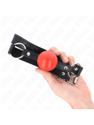 KINK - BOLA TPE VERMELHA MORDAÇA 4 CM 60 x 2 CM