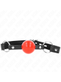 KINK - BALL 4 CM KNEBEL MIT SCHLOSS ROTER BALL SCHWARZER GURT 60 x 2 C