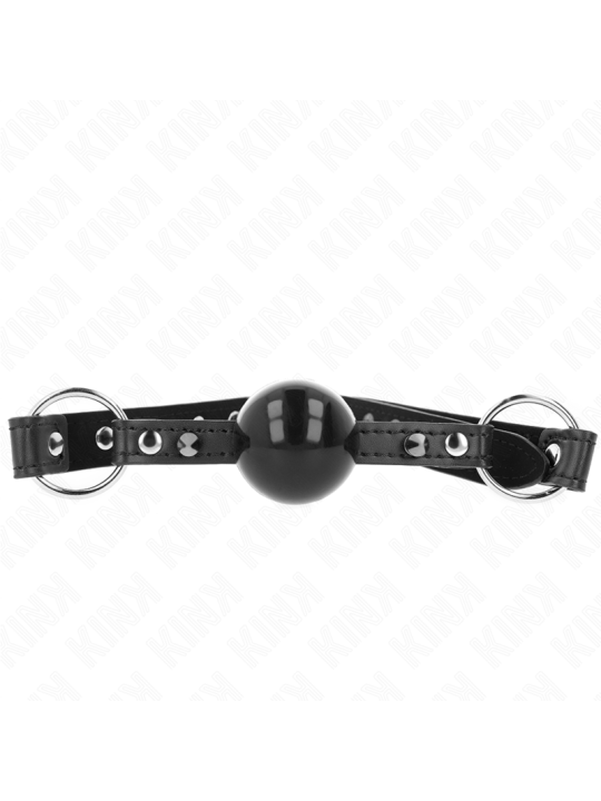 KINK - MORDAÇA BOLA 4 CM COM PONTA REBITE E SNAP LOCK 65 x 2 CM