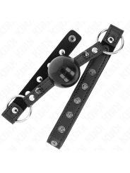 KINK - BALL GAG 4 CM CON RIVETTO PUNTA E CHIUSURA A SCATTO 65 x 2 CM