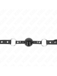 KINK - MORDAÇA BOLA 4 CM COM PONTA REBITE E SNAP LOCK 65 x 2 CM