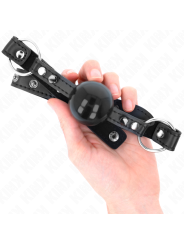 KINK - MORDAÇA BOLA 4 CM COM PONTA REBITE E SNAP LOCK 65 x 2 CM
