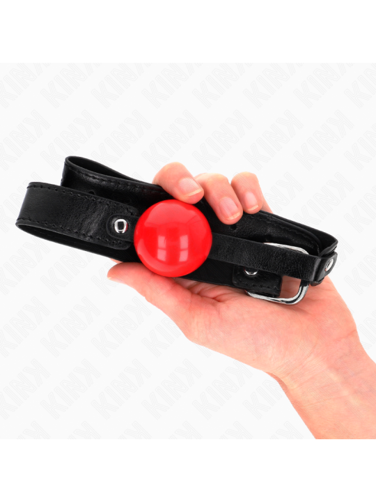 KINK - 4CM ZACHTE TPE BALL GAG MODEL 1 66 x 2,5 CM VERSTELBAAR 41-61 C