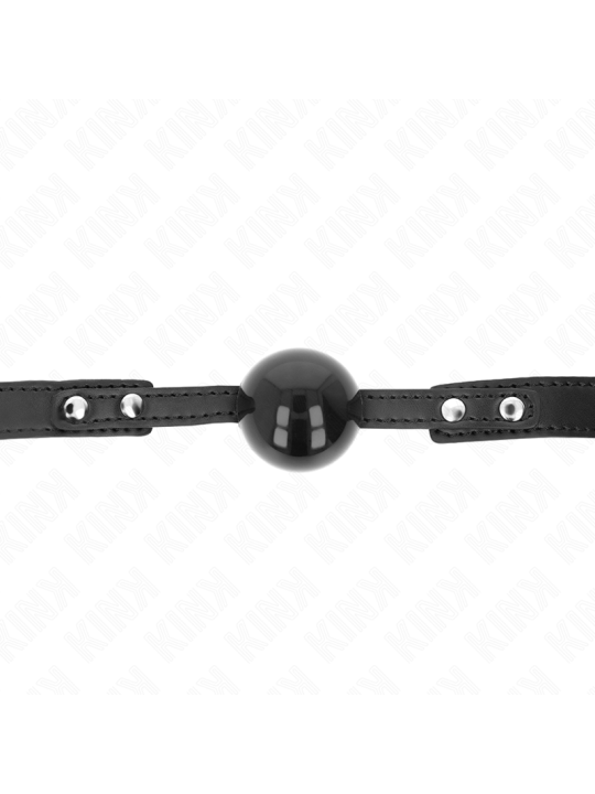 KINK - 4 CM ZACHTE TPE BALL GAG MODEL 3 60 x 2 CM VERSTELBAAR 37-52 CM