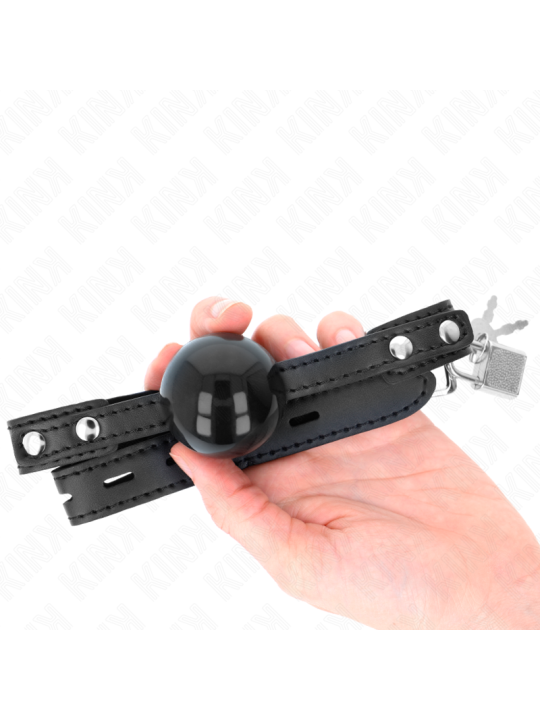 KINK - BOLA TPE MACIA 4 CM GAG MODELO 3 60 x 2 CM AJUSTÁVEL 37-52 CM