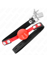 KINK - MORDAZA DE BOLA 4 CM SUAVE DE TPE MODELO 4 60 x 2 CM AJUSTABLE 