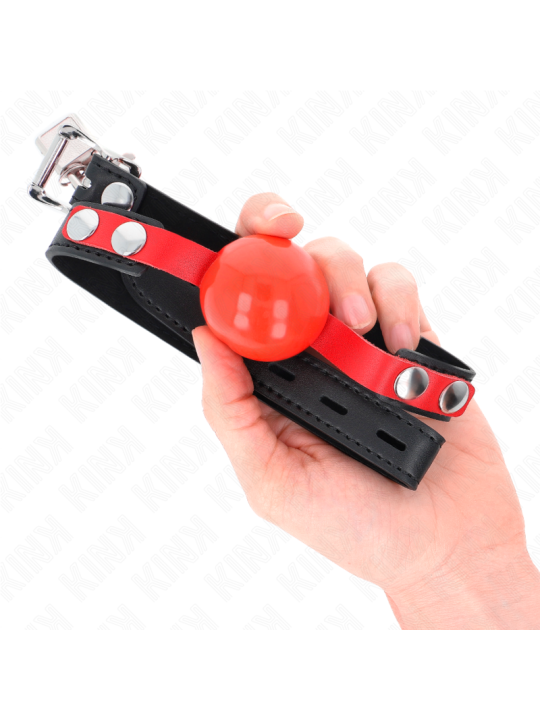 KINK - MORDAZA DE BOLA 4 CM SUAVE DE TPE MODELO 4 60 x 2 CM AJUSTABLE 