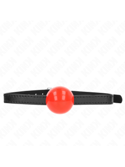 KINK - 4 CM MASSIEVE EENVOUDIGE RODE BAL GAG 65 x 1,5 CM