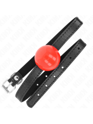 KINK - MORDAZA DE BOLA 4 CM SÓLIDA SIMPLE ROJO 65 x 1.5 CM