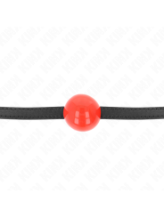 KINK - MORDAZA DE BOLA 4 CM SÓLIDA SIMPLE ROJO 65 x 1.5 CM
